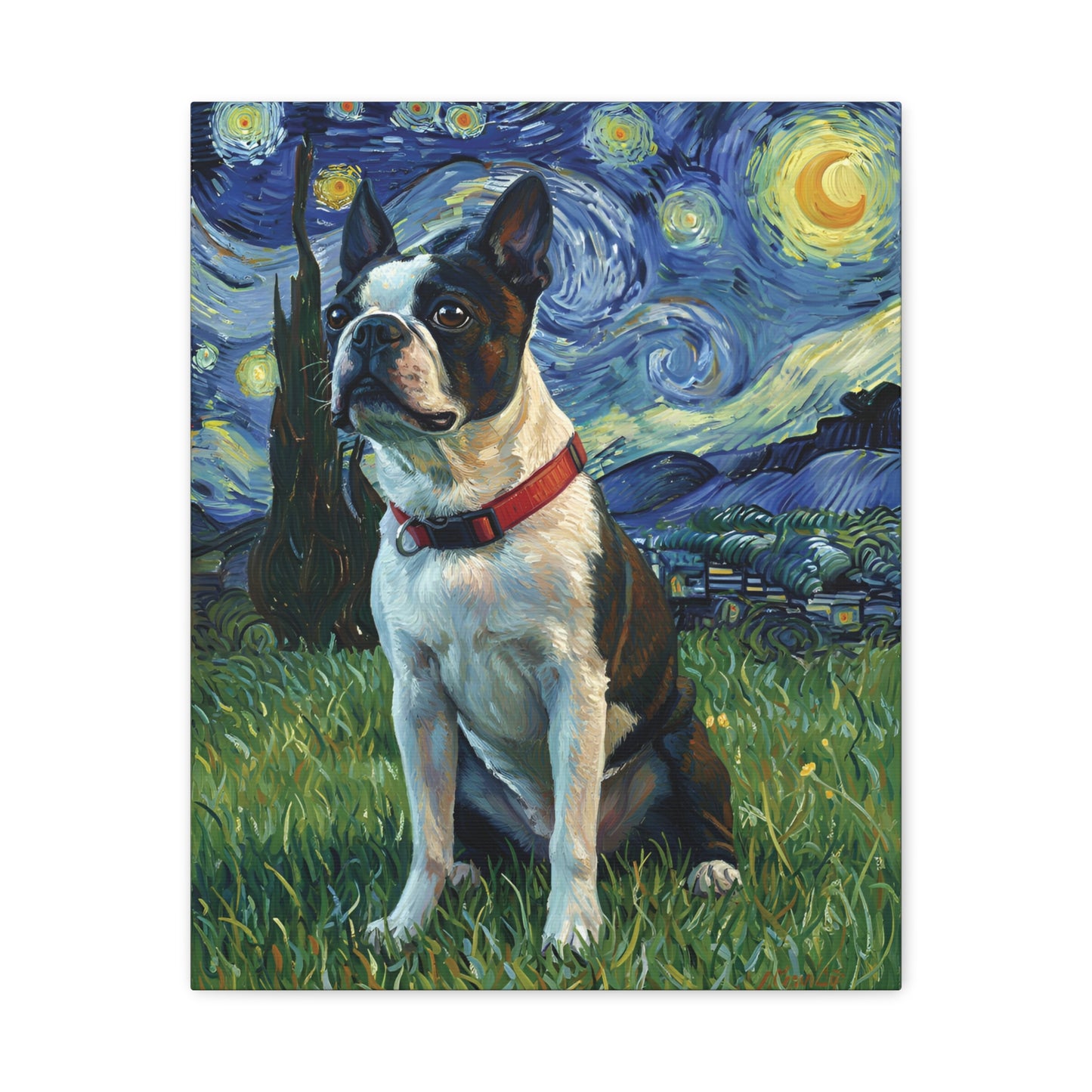 Custom Dog Painting: The Starry Dog