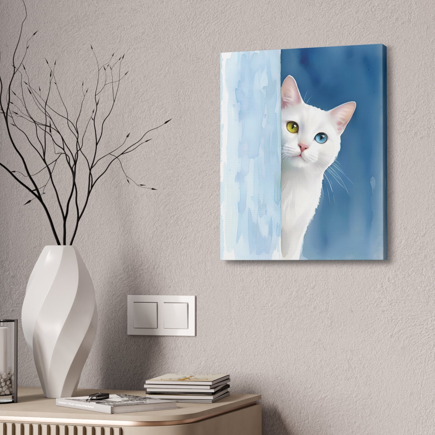 Custom Pet Watercolor: Behind the Wall