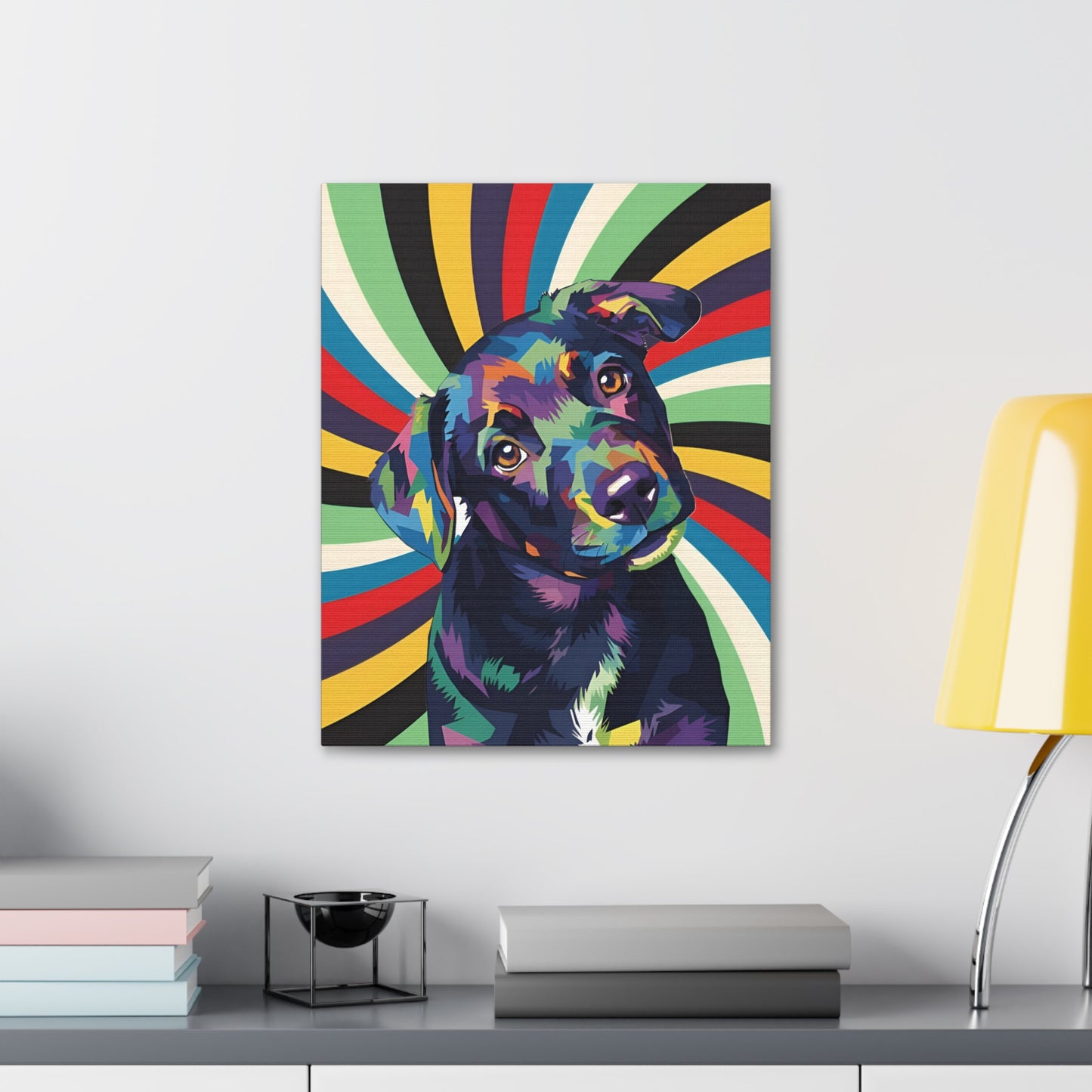 Custom Art: WPAP-style Dog Portrait