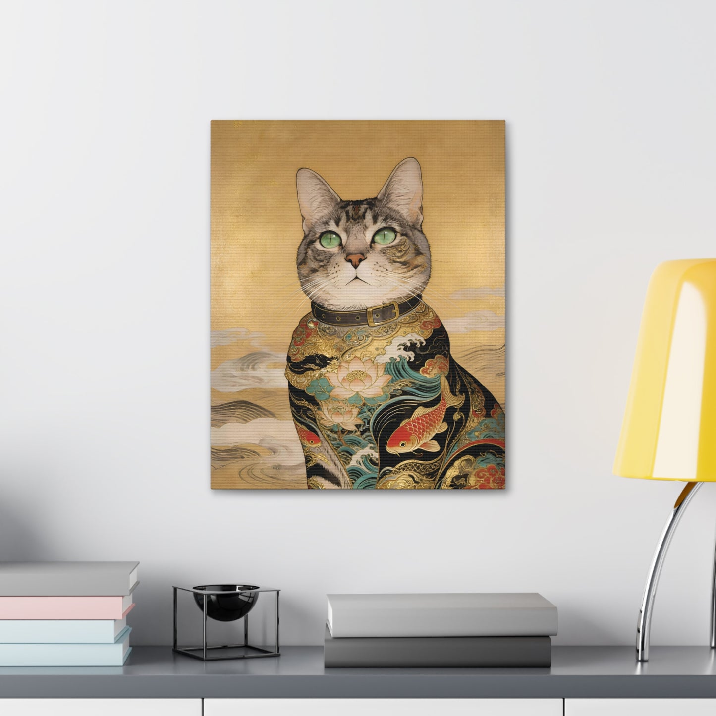Custom Art: Japanese Ukiyo-e Style - Cat Portrait