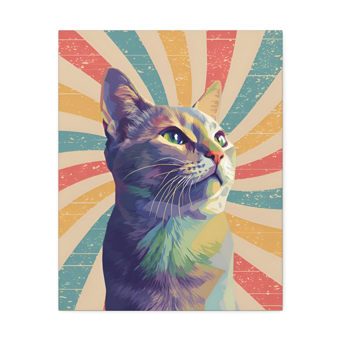 Custom Art: WPAP-style Cat Portrait