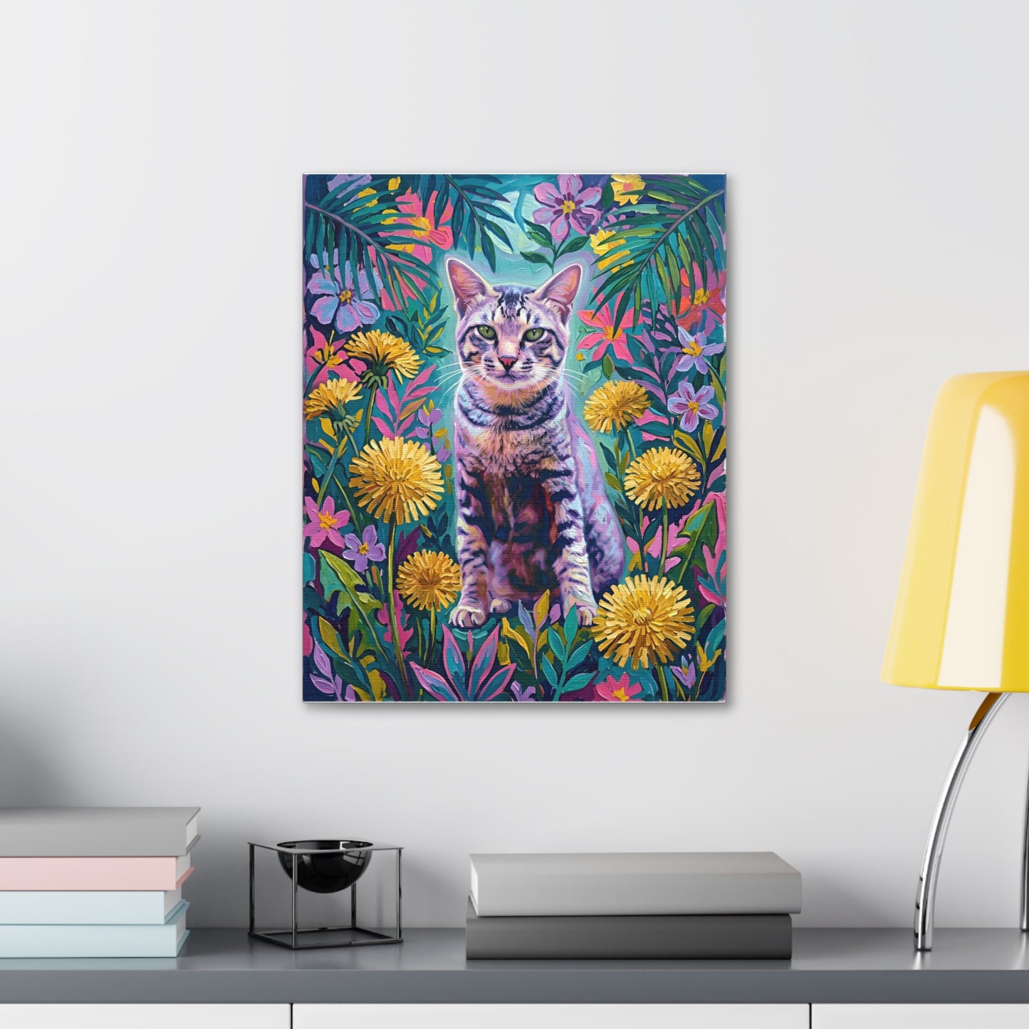 Custom Art: Wildflower Halo Feline Radiance