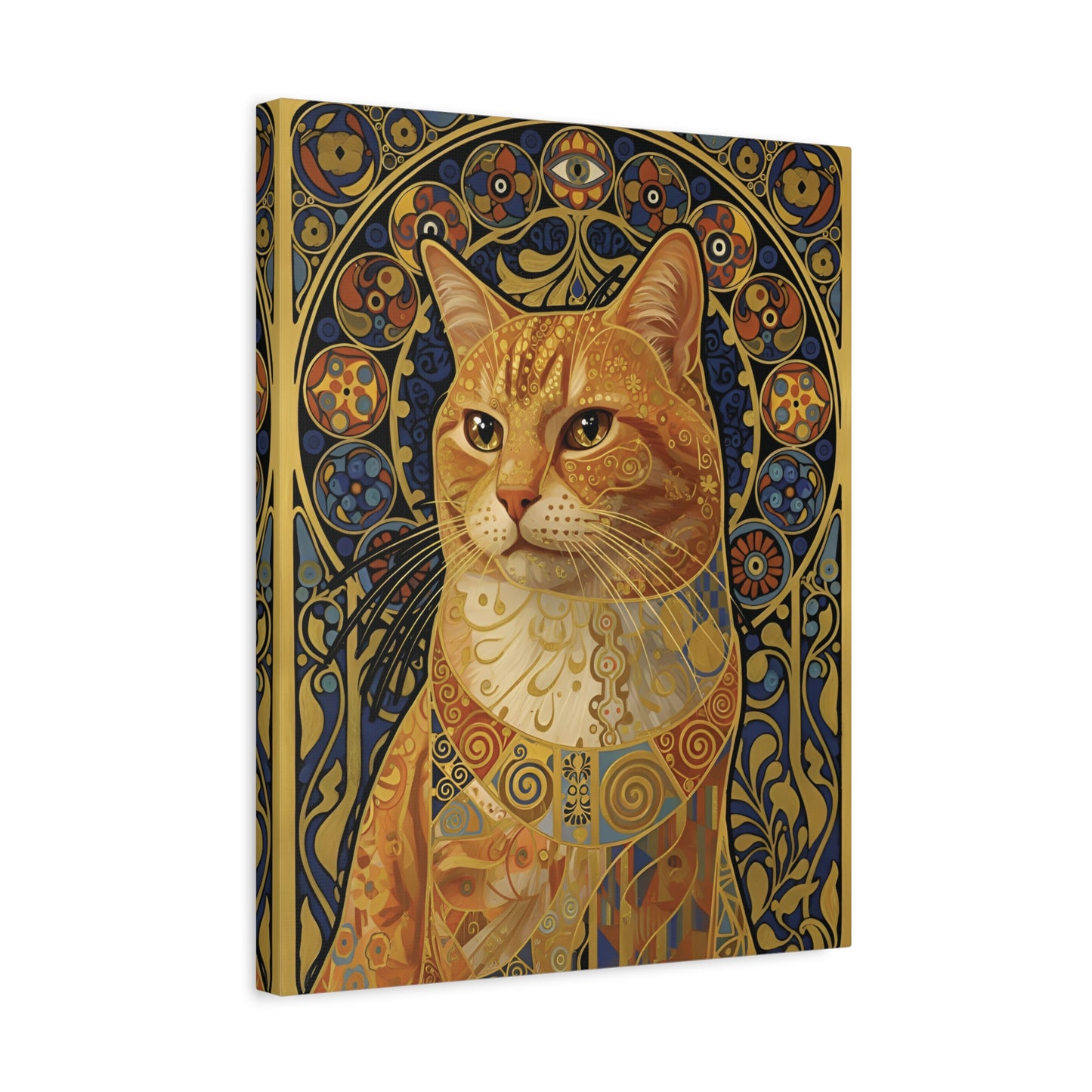 Custom Art: Klimt-style Cat Portrait
