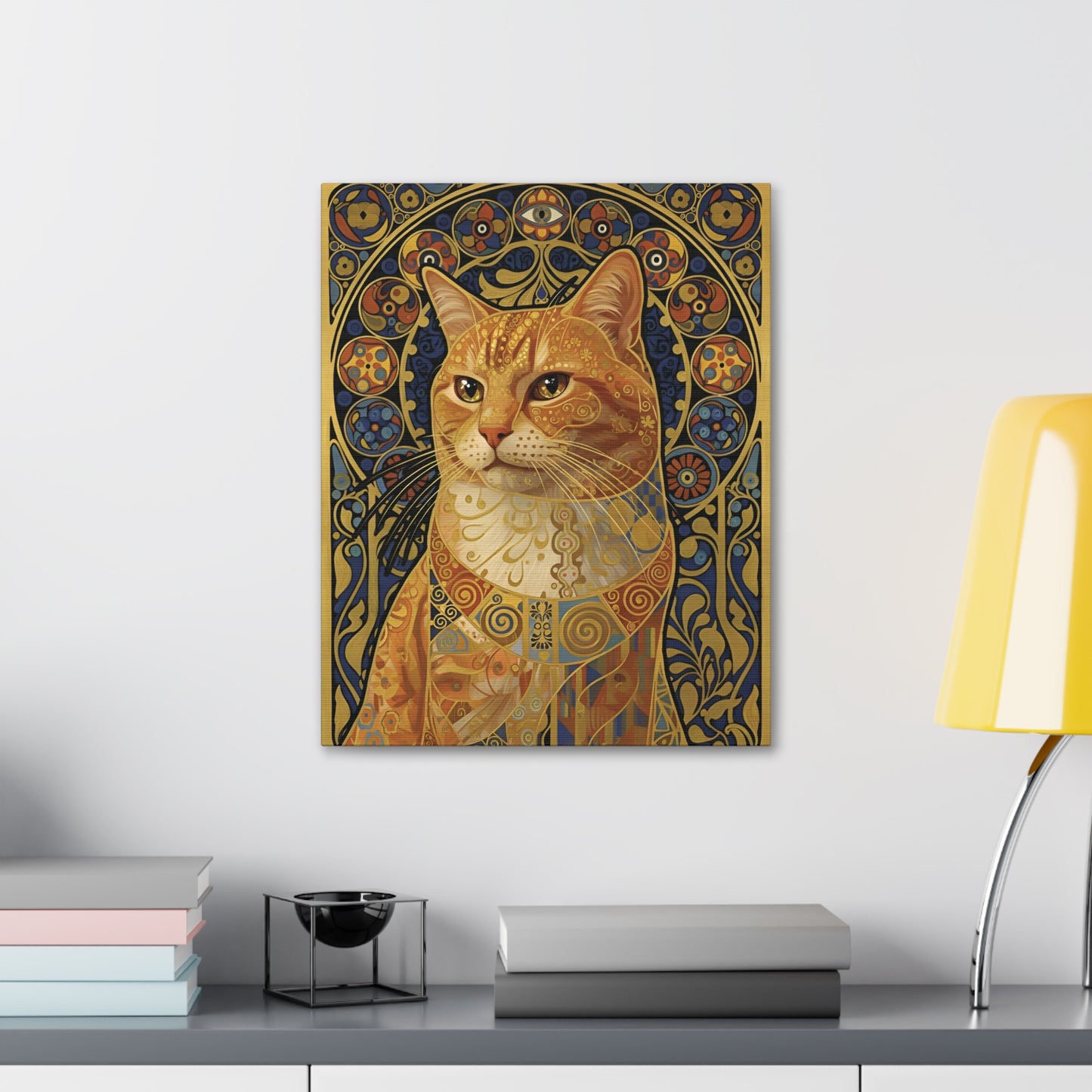 Custom Art: Klimt-style Cat Portrait