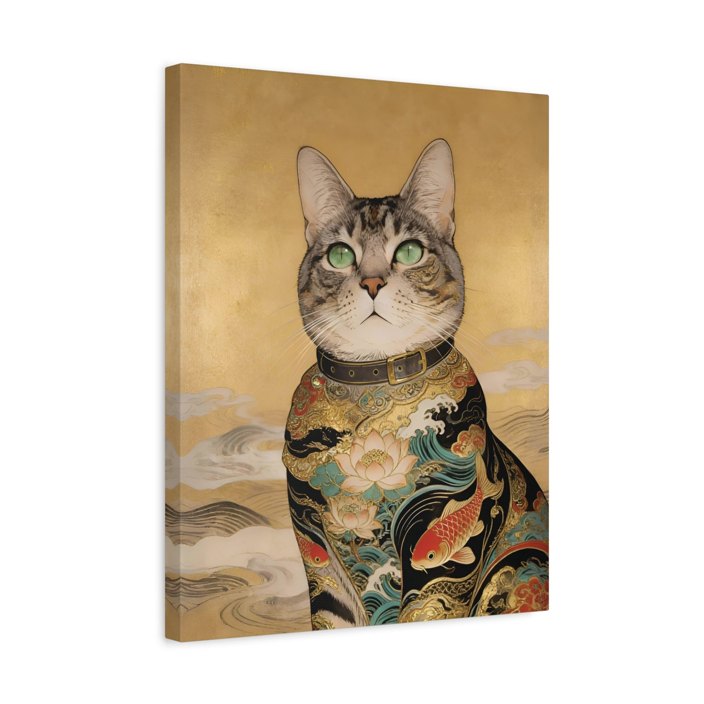 Custom Art: Japanese Ukiyo-e Style - Cat Portrait