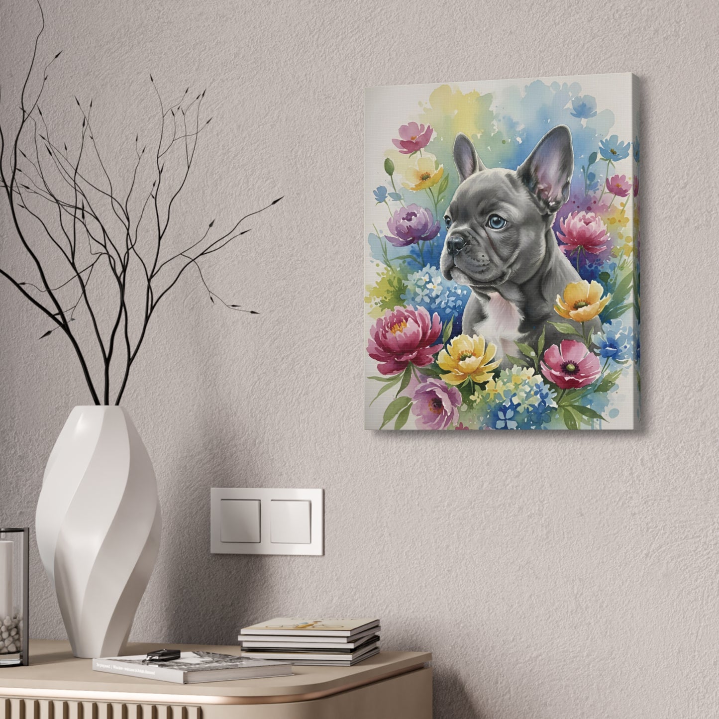 Custom Pet Watercolor: Lunar Blossom
