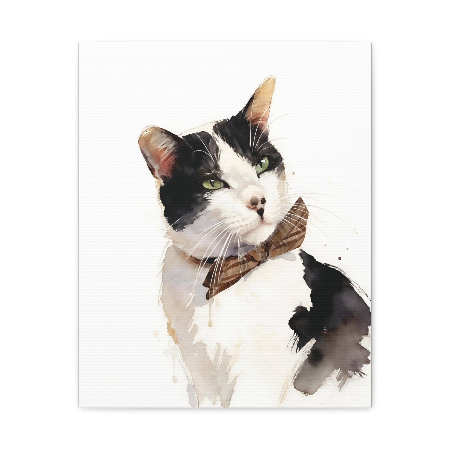 Custom Cat Watercolor: Expressive Feline