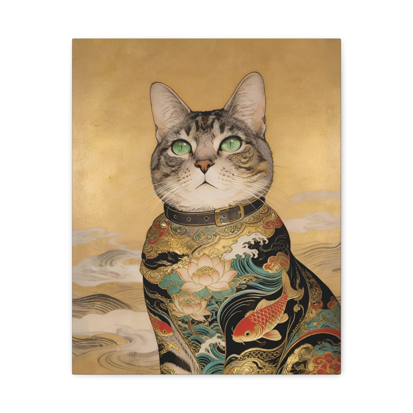 Custom Art: Japanese Ukiyo-e Style - Cat Portrait