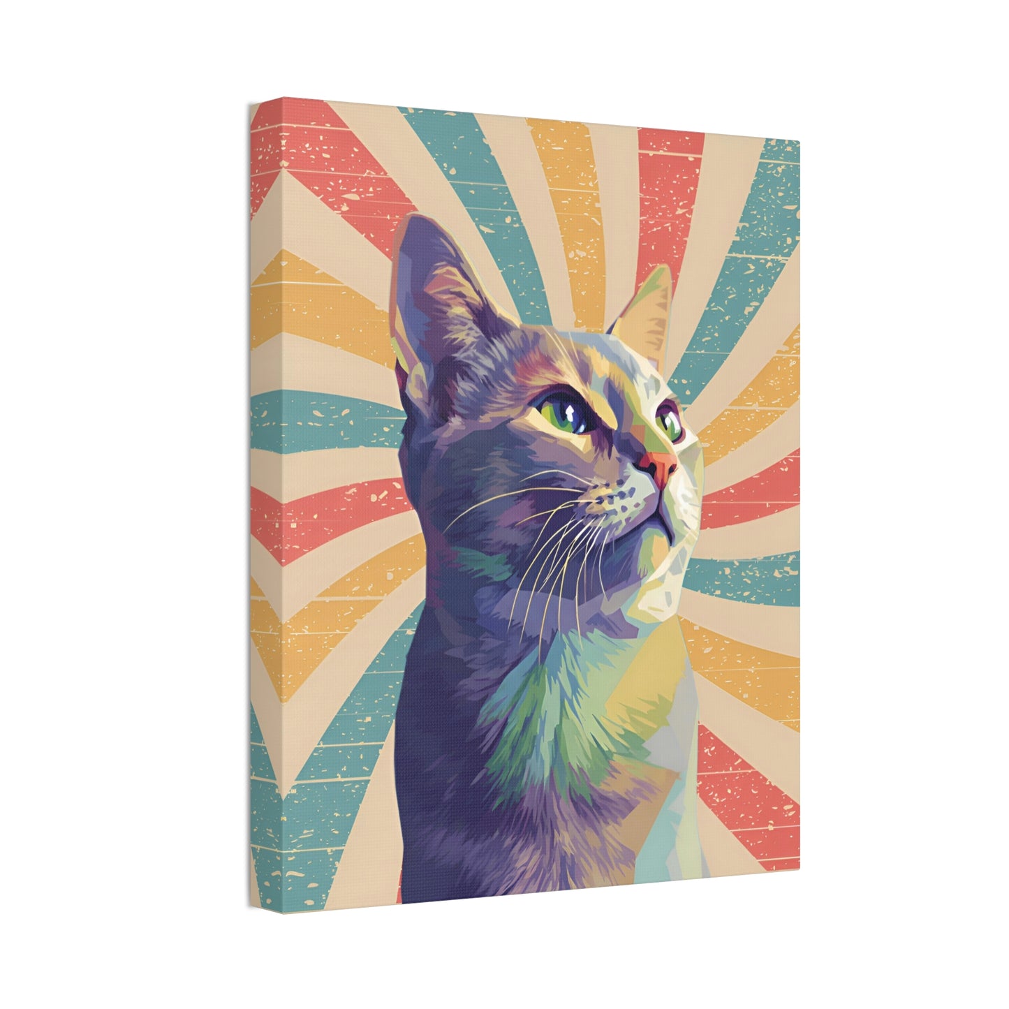 Custom Art: WPAP-style Cat Portrait