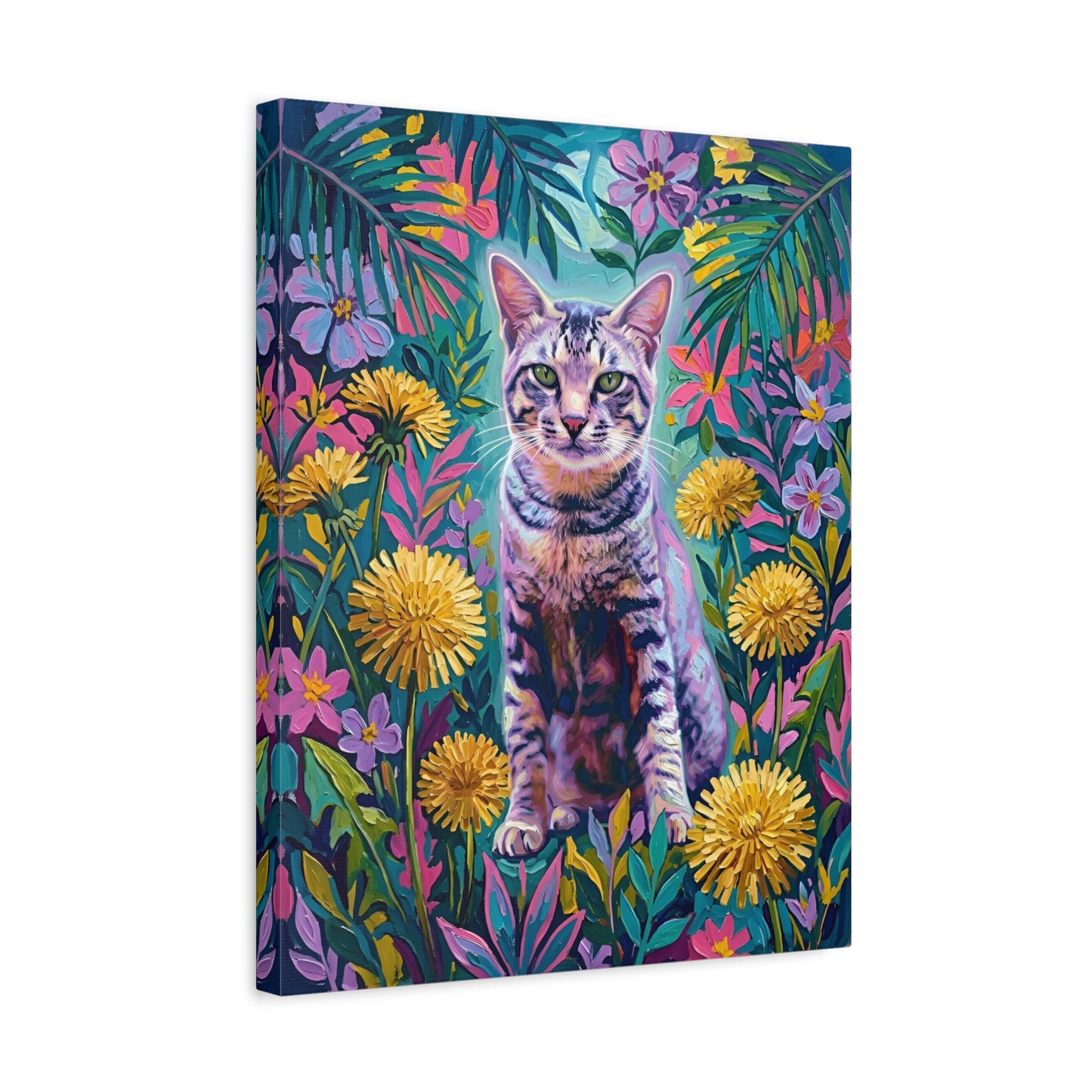 Custom Art: Wildflower Halo Feline Radiance