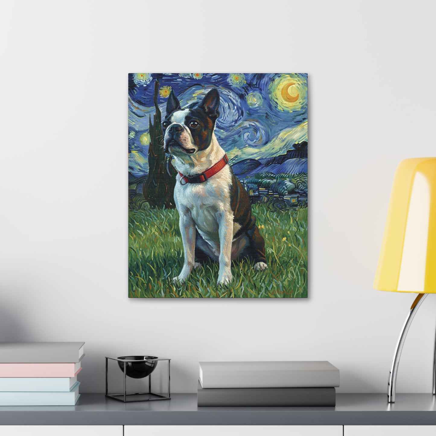 Custom Dog Painting: The Starry Dog