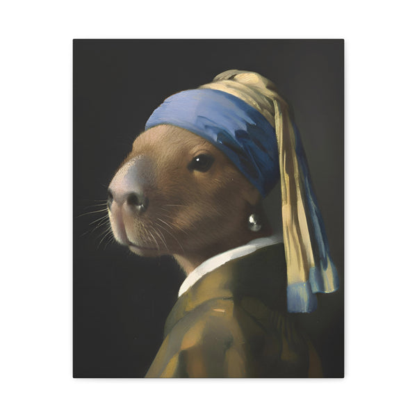 Capybara with a Pearl Earring