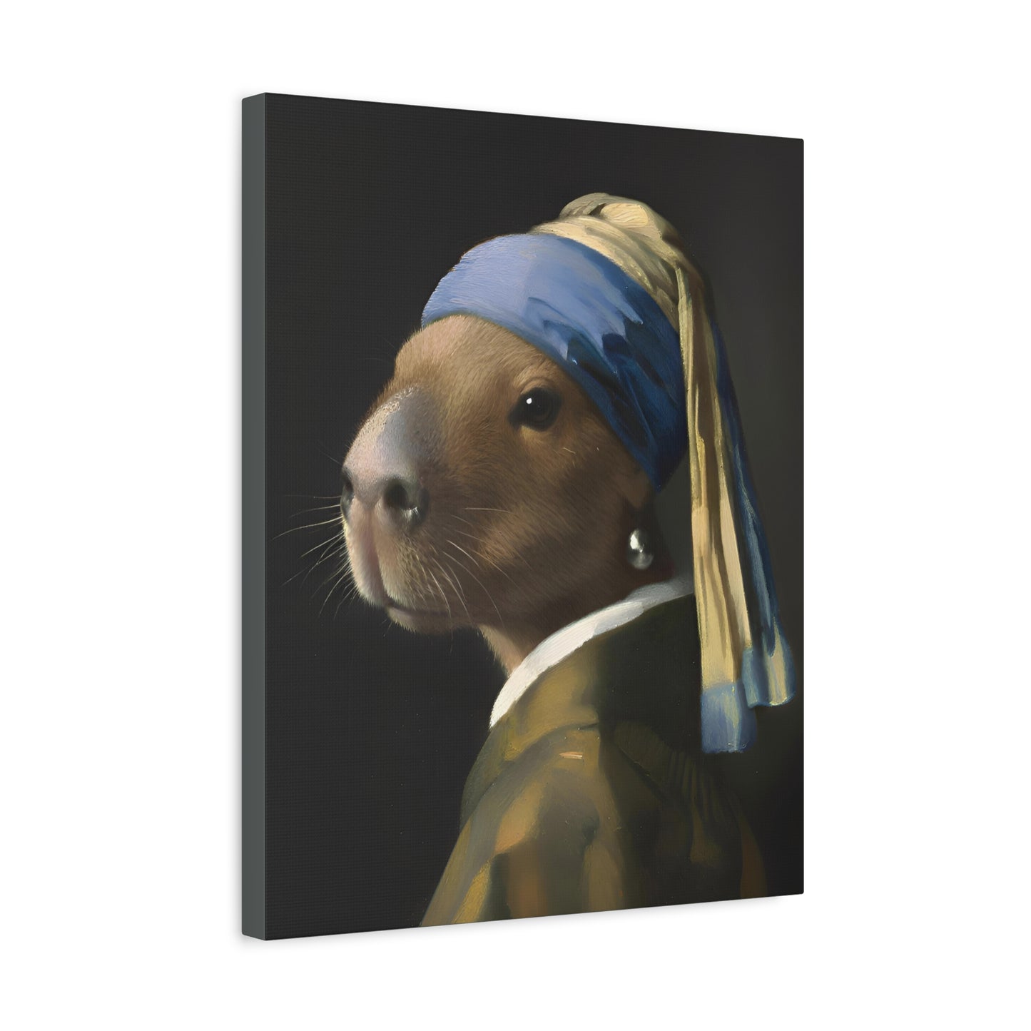 Capybara with a Pearl Earring