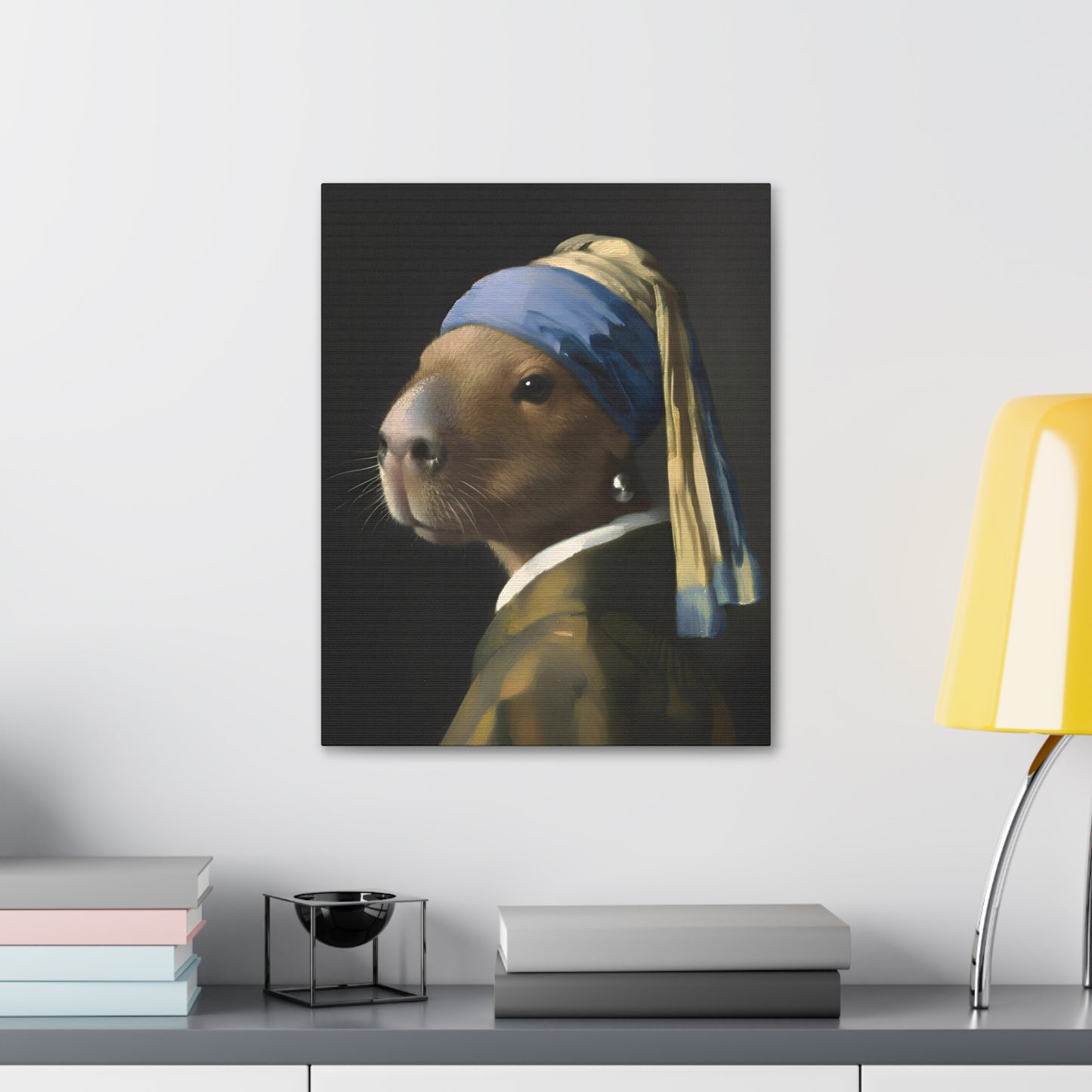 Capybara with a Pearl Earring