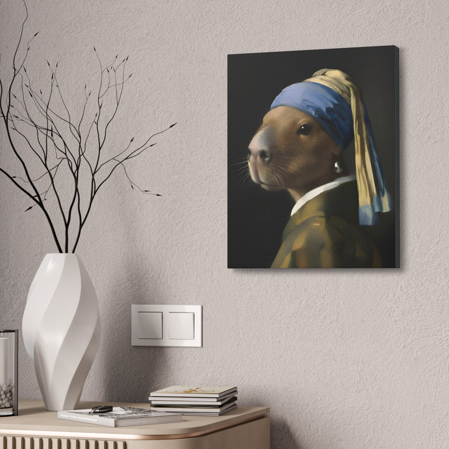 Capybara with a Pearl Earring