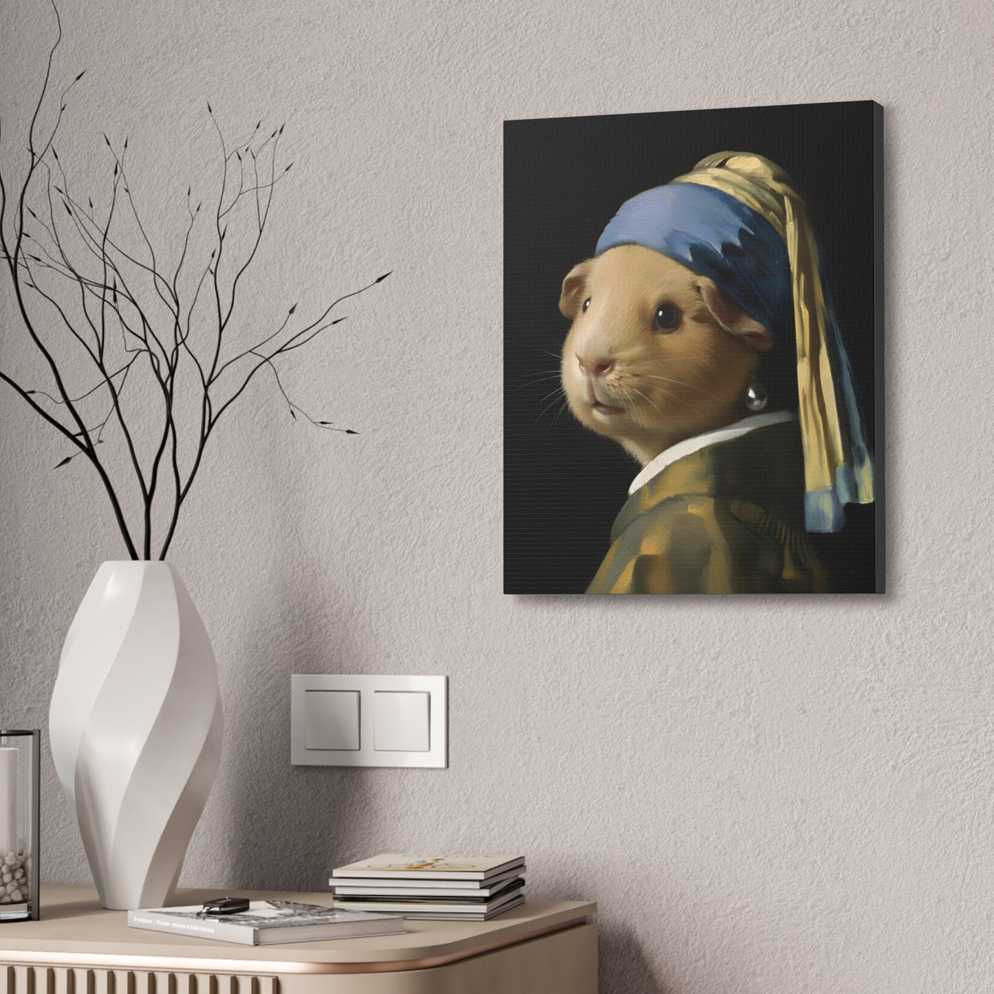 Guinea Pig with a Pearl Earring