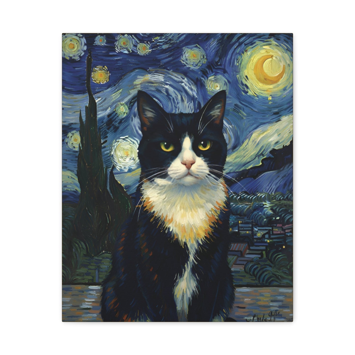 Starry Starry Cat (Portrait)