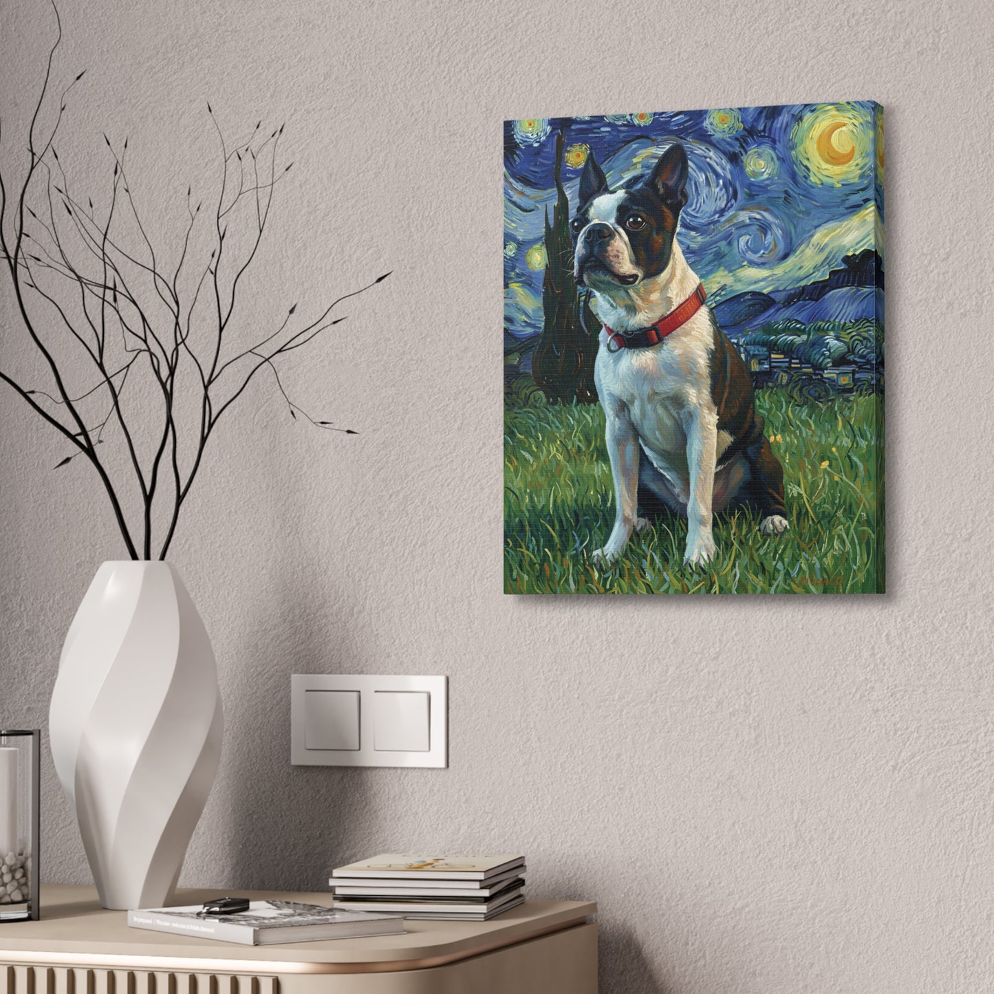 Custom Dog Painting: The Starry Dog