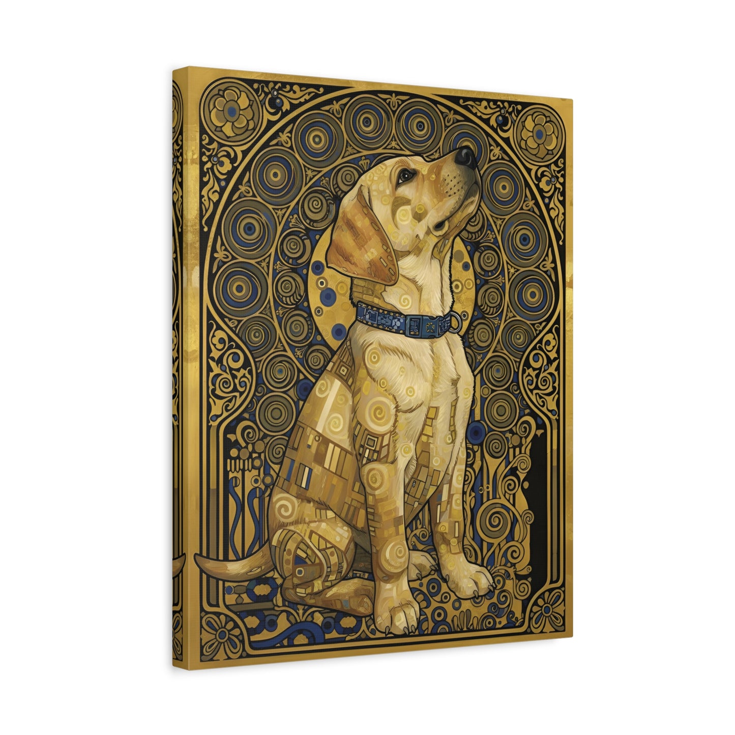 Custom Art: Klimt-style Dog Portrait
