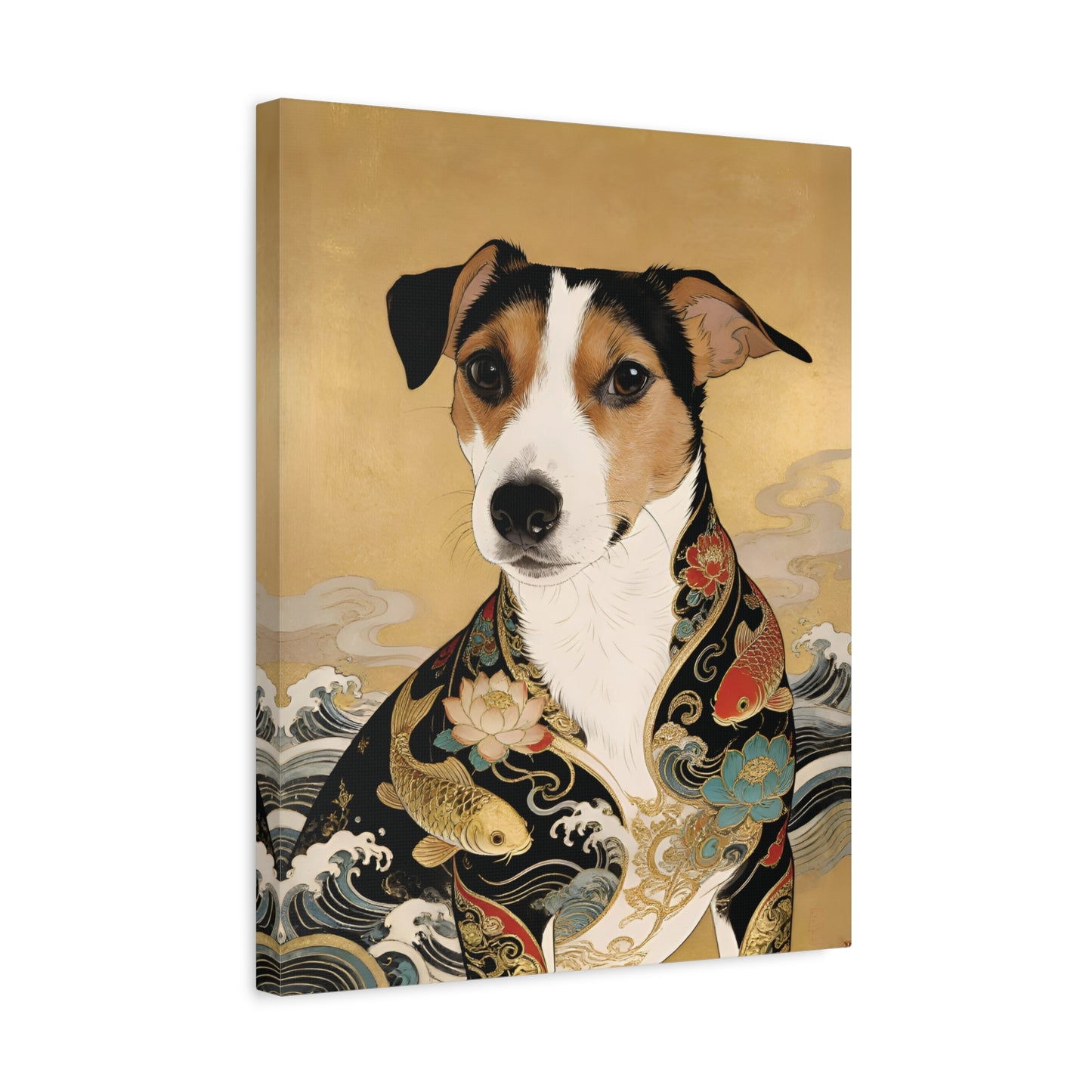 Custom Art: Japanese Ukiyo-e Style - Dog Portrait