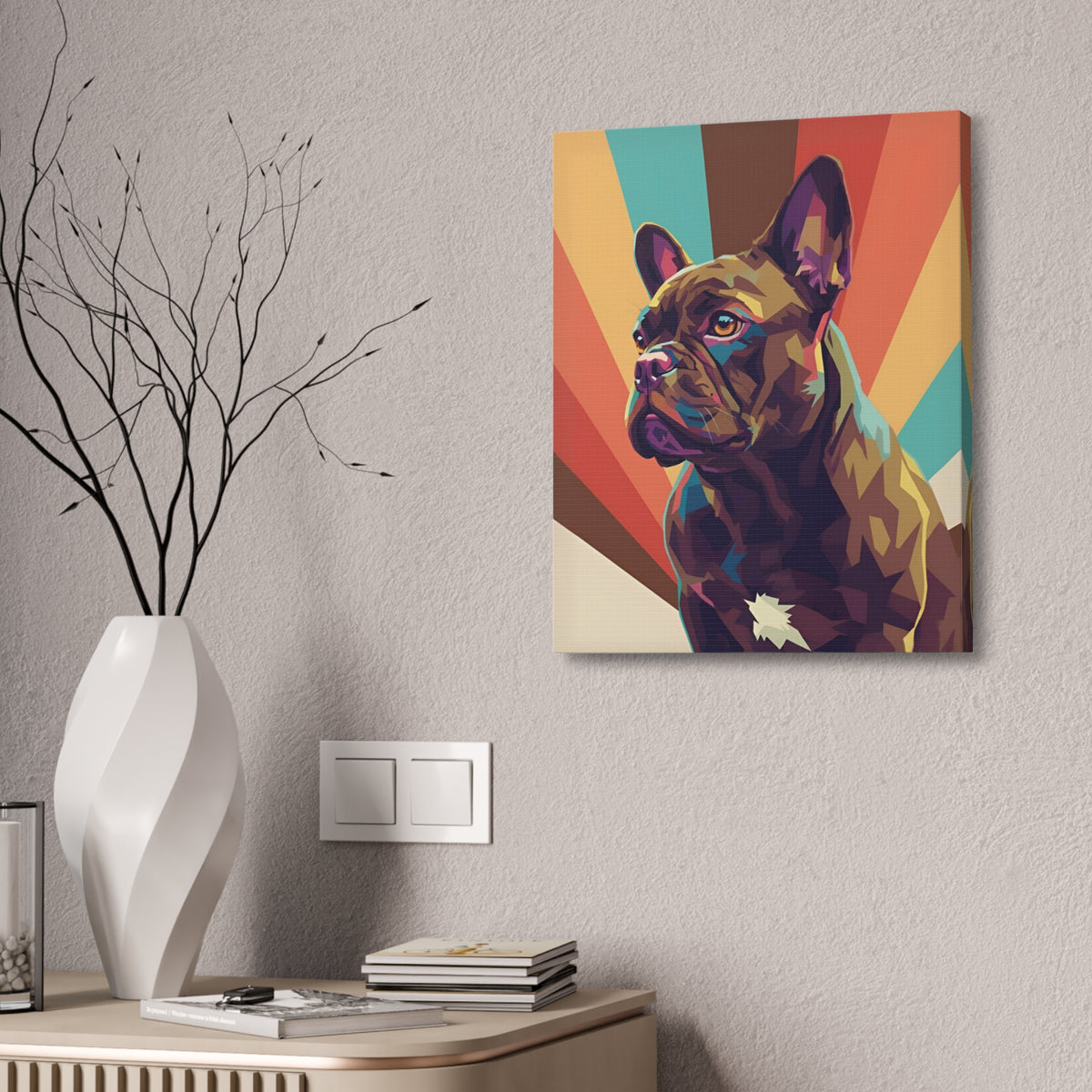 Custom Pet Art: WPAP-style Dog Portrait