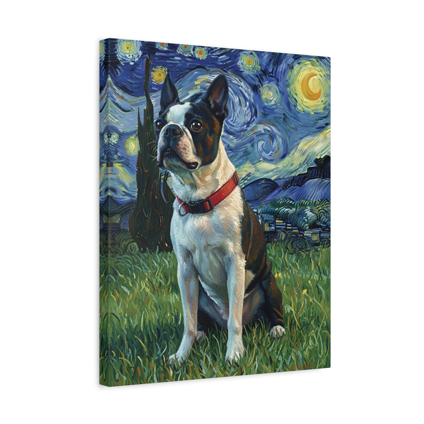 Custom Dog Painting: The Starry Dog