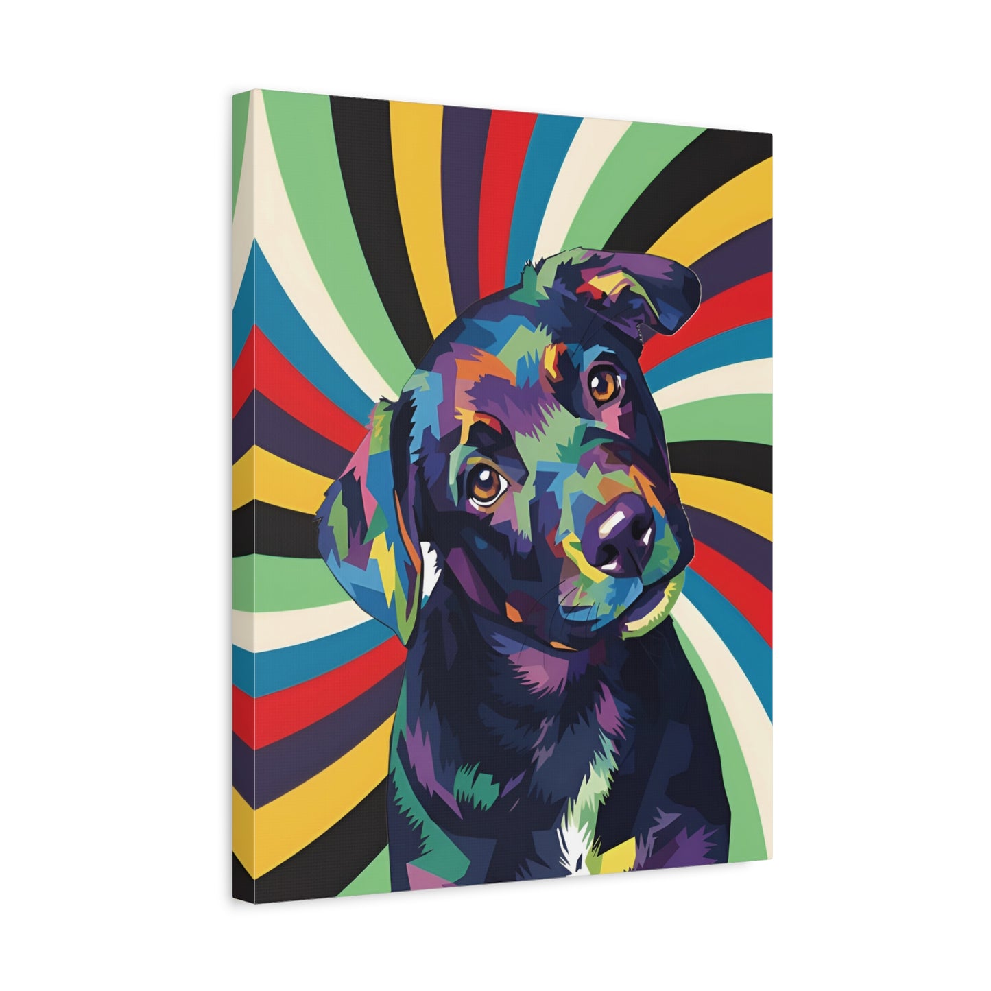 Custom Art: WPAP-style Dog Portrait