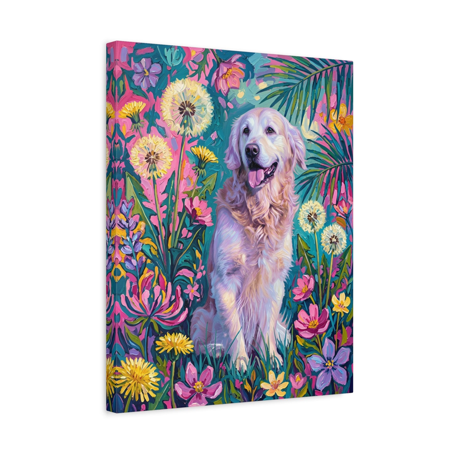 Custom Art: Wildflower Halo Canine Bloom