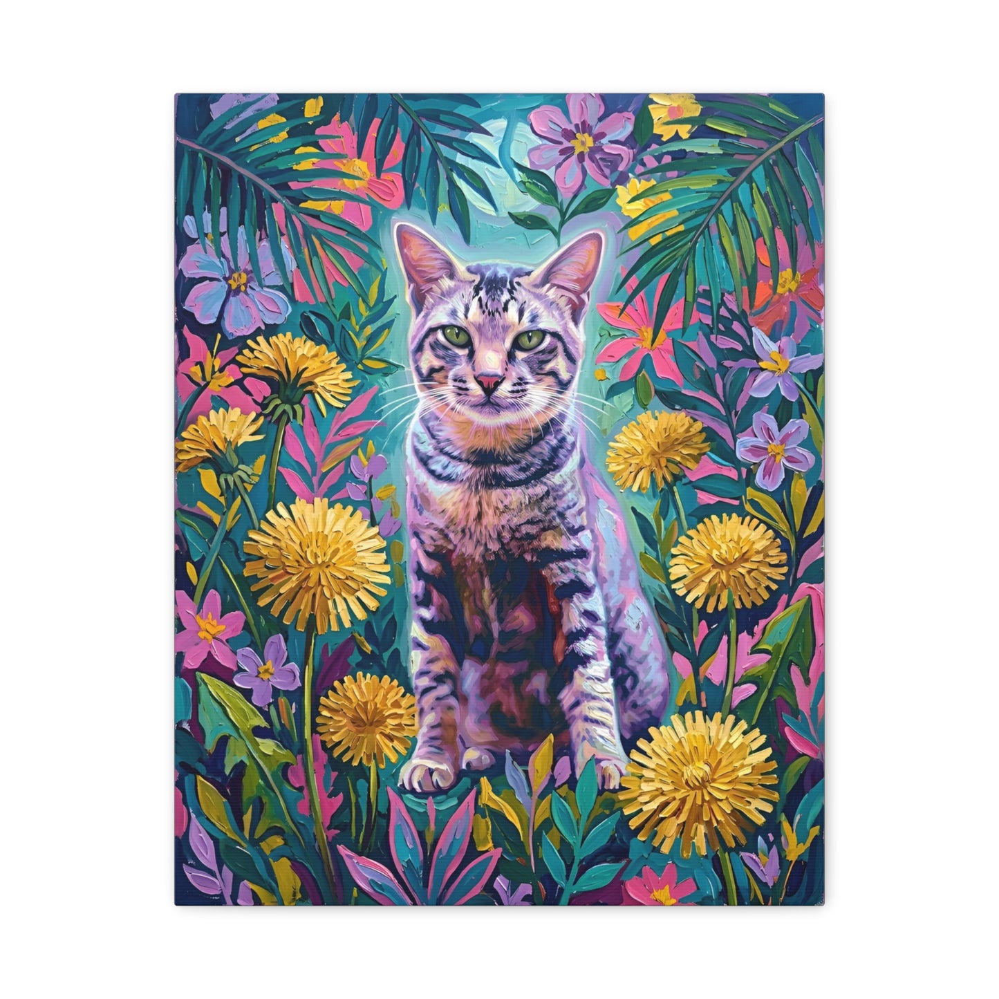 Custom Art: Wildflower Halo Feline Radiance