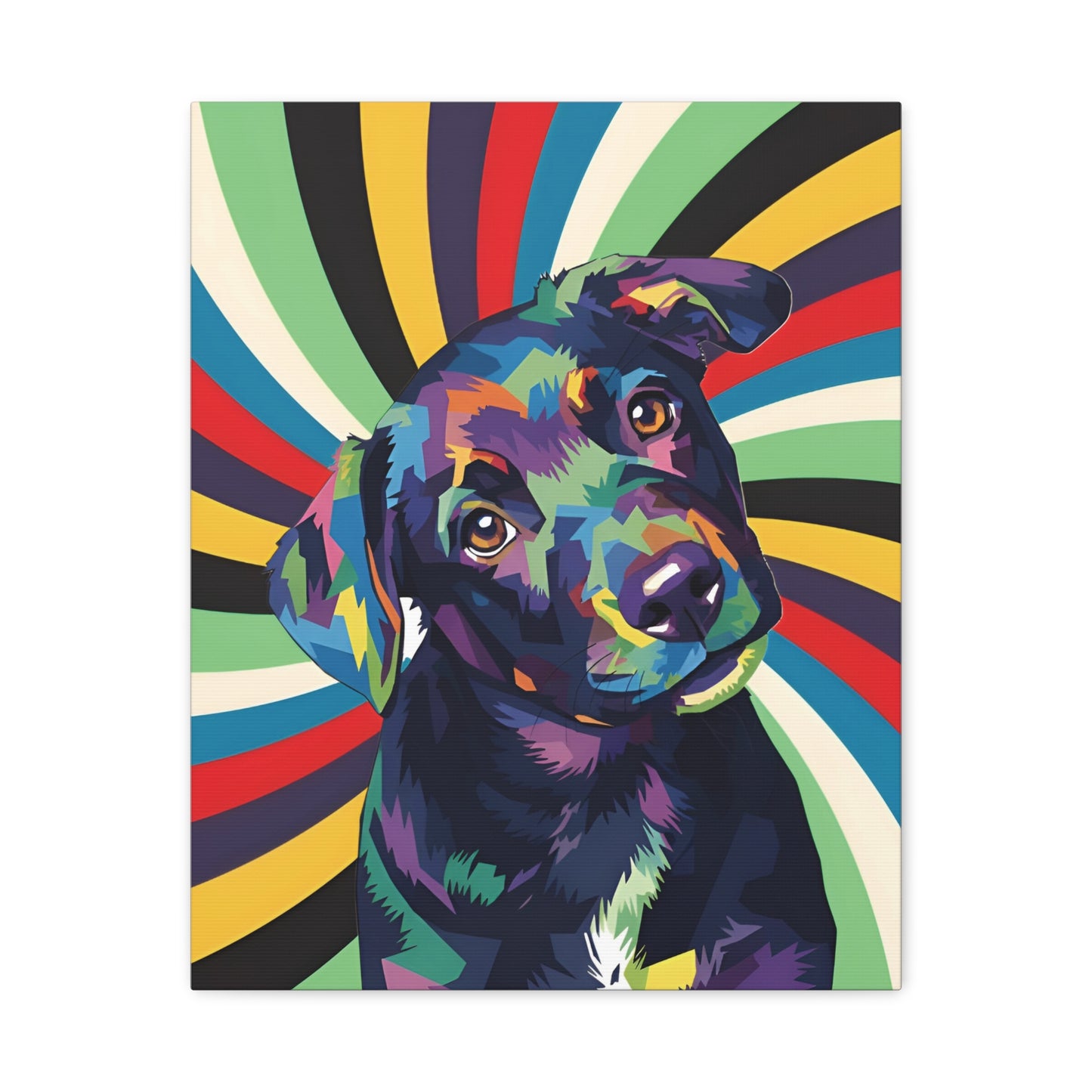 Custom Art: WPAP-style Dog Portrait
