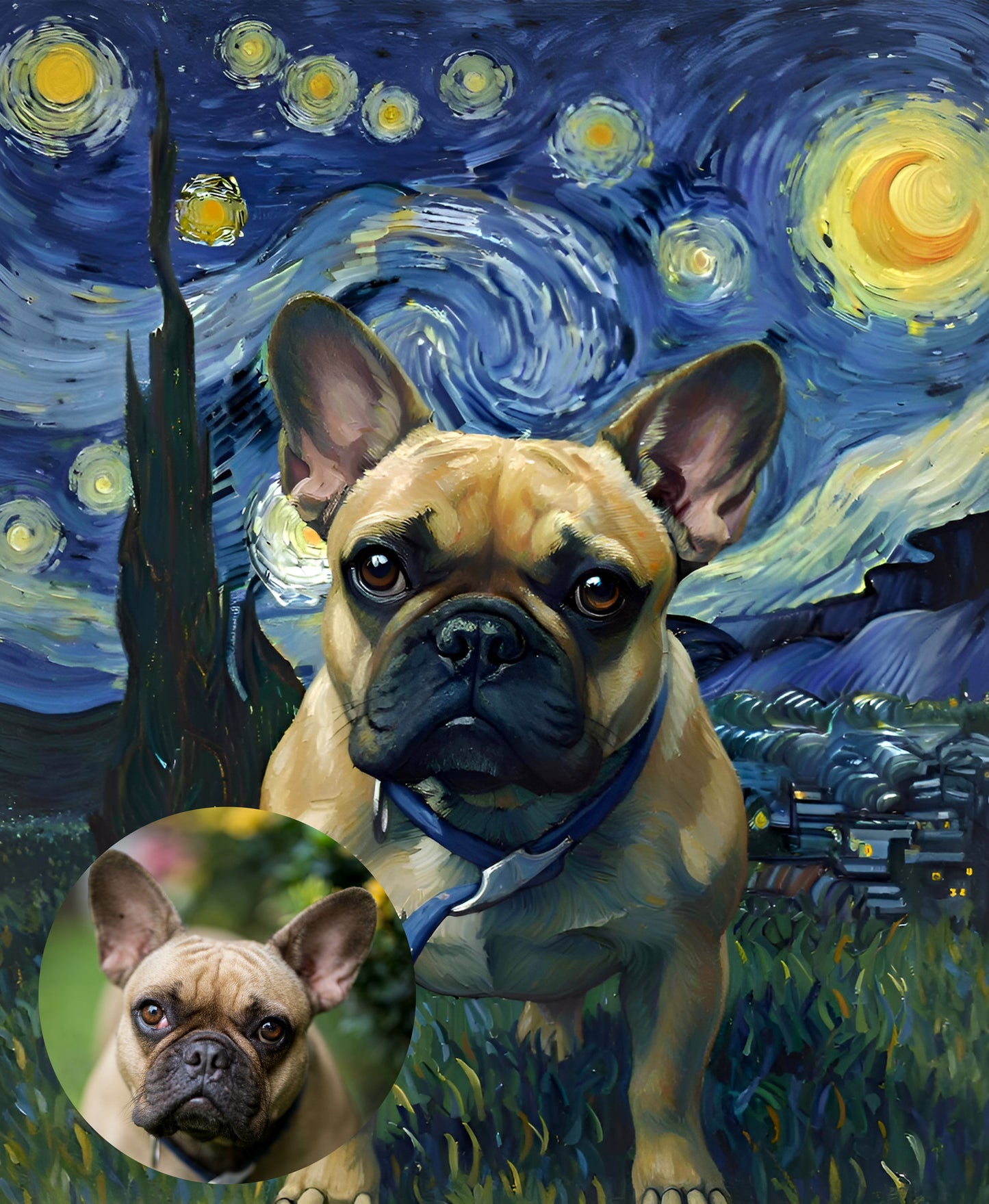 Custom Pet Painting: The Starry Pet