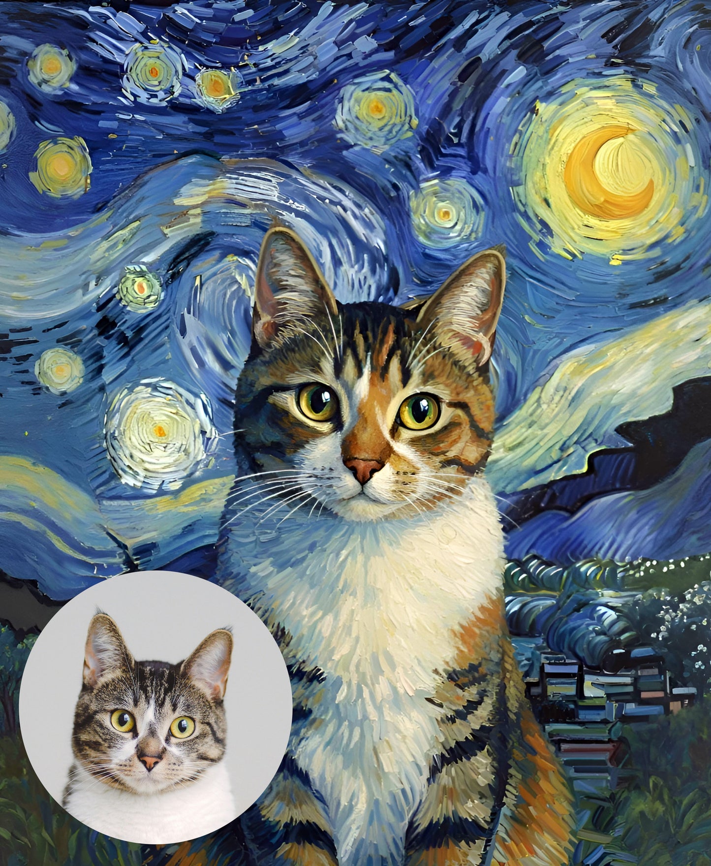 Custom Pet Painting: The Starry Pet