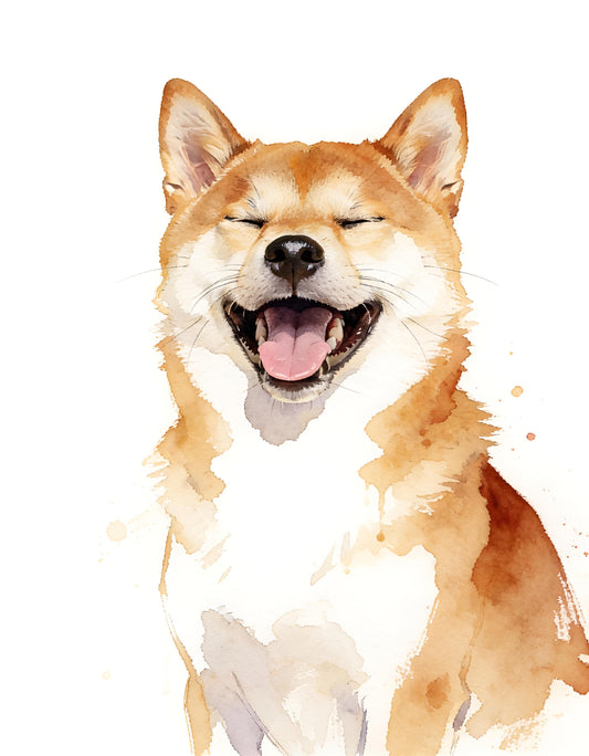 Custom Dog Watercolor: Expressive Canine
