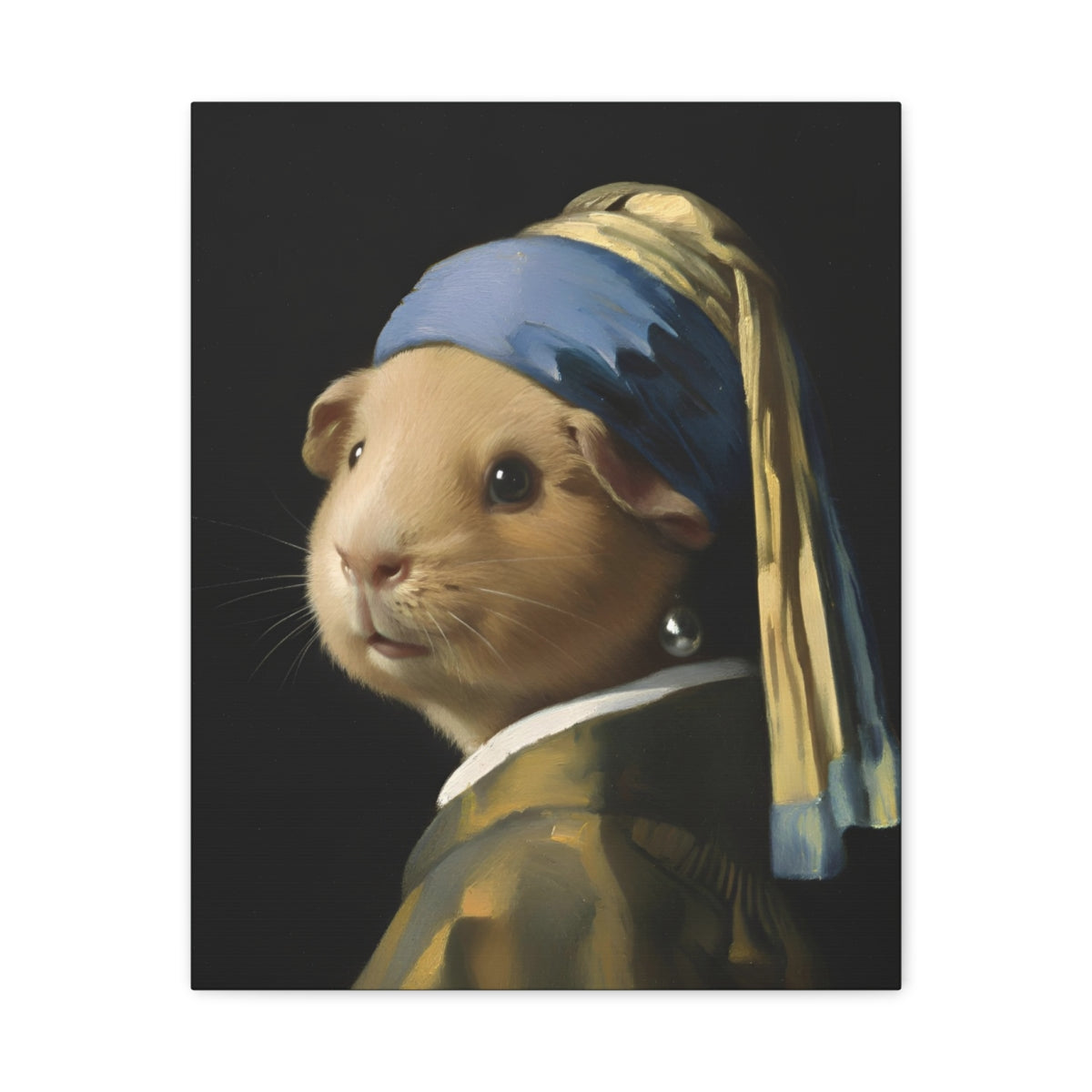 Guinea Pig with a Pearl Earring
